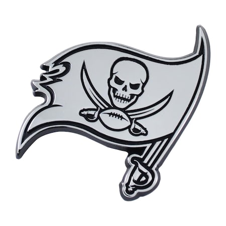 Fanmats Fanmats 4298905630 Tampa Bay Buccaneers Premium Metal Chrome Auto Emblem 4298905630